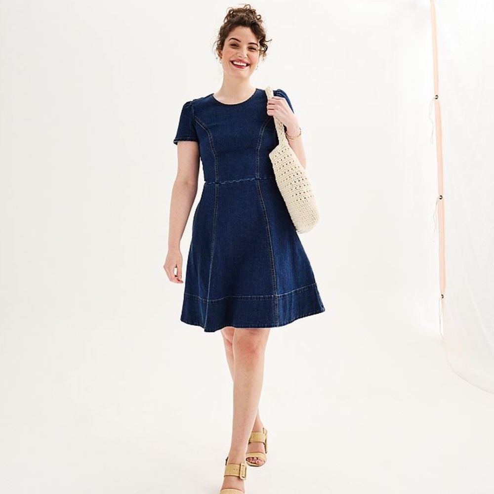 Draper James Navy Mini Dress